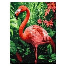 Ideyka Malen nach Zahlen - Flamingos in den Tropen (66128843)