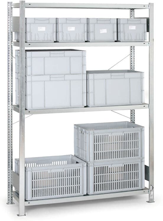 META Regał półkowy CLIP, 230 kg, 2500x1300x600 mm, dodatkowy