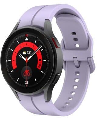 Everyday Crate Samsung Galaxy Watch 5 Pro 45mm Silicone Watch Band Adjustable Replacement Strap With Colorful Buckle purple
