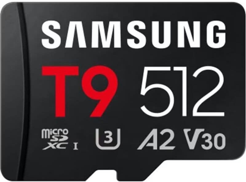 Samsung Tarjeta Memoria Micro Sdxc T9 512gb Clase 10 U3 V30 A2 Mb-Mh512t/ww Talla Única Unisex