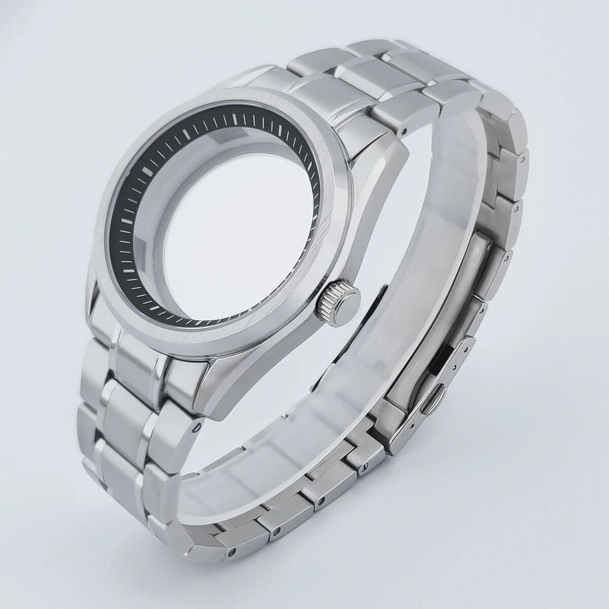 Neiton 40.3mm Sapphire Glass For Men Watch Case Fit NH35 NH36 NH34 Movement Waterproof Stainless Steel Watch Accessories