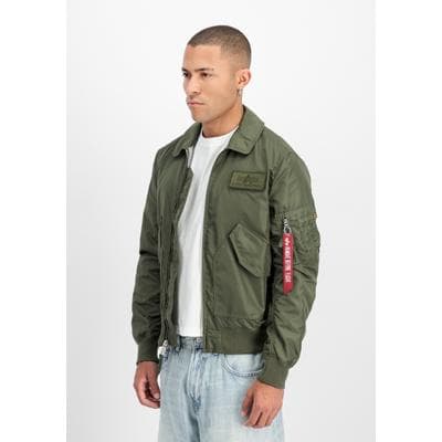 Bomberjacke ALPHA INDUSTRIES "CWU-36/P TT Light Slim", Herren, Gr. S, schwarz olive, Shell: 100% Nylon. Lining: 100% Nylon, Jacken Bomberjacke