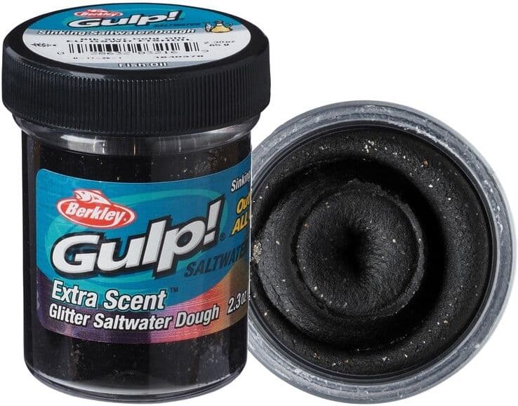 Berkley Gulp! Dough-Fishoil Black Silver Gold Glitter