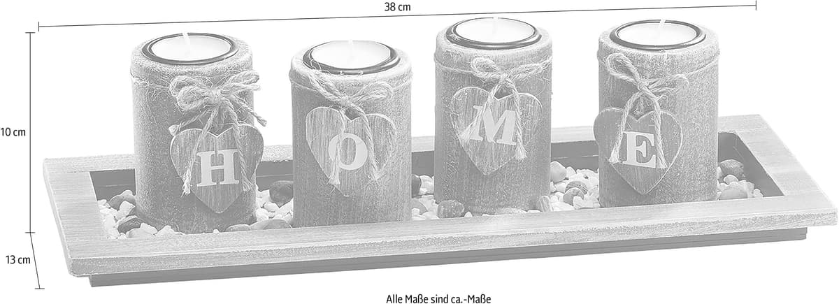 Dekoschale LOCKER, grau, B:34cm H:7cm T:13cm, Kunststoff, Dekoschalen, Dekoschale grau B/H/T: 34cm x 7cm x 13cm