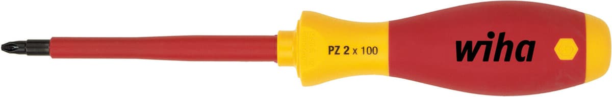Wiha Schraubendreher SoftFinish® electric Pozidriv PZ1 x 80 mm (00878)