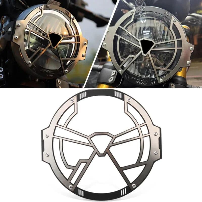 YOLENSE Motorcycle Accessories Front Headlight Protector Grille Guard Cover Fit For Speed 400 Scrambler 400X 2024-2025