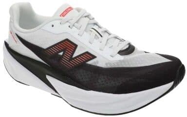 New Balance FuelCell Rebel v5 (Men's) Athletic in White/Neo Flame, Size 13 D, Fabric
