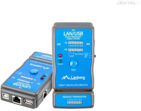 Lanberg NT-0403 RJ45 /RJ11/ USB hálózati kábelteszter