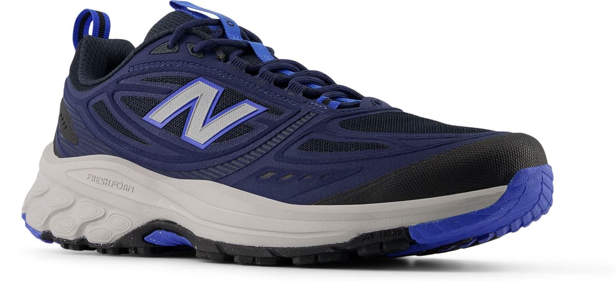 Trailrunningschuh NEW BALANCE "410", Herren, Gr. 44,5, blau (nb navy), Synthetik, Textil, Schuhe Trailrunningschuh, für mehr Grip nb navy 44,5