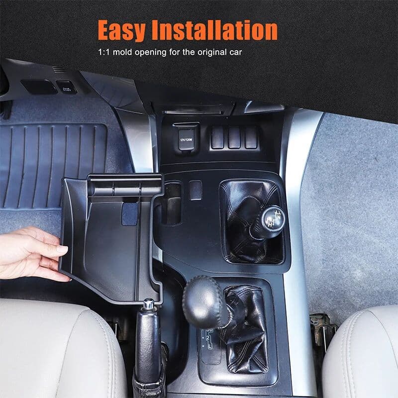 metyoucar For Toyota Prado 120 FJ120 2003-2009 ABS Black Car Center Console Left Side Storage Box Multi Functional Storage Box Accessories