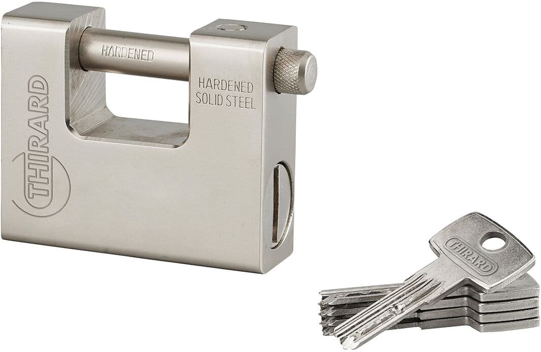 Thirard Candado Acero Thor 84 mm Llave. Níquel