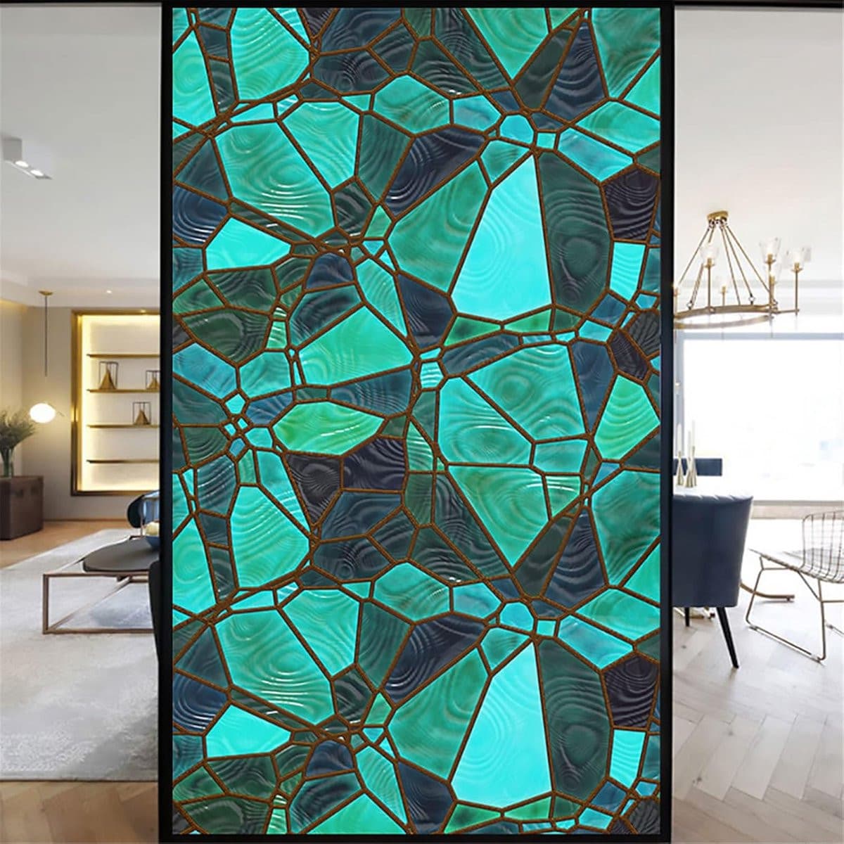 Decoratieve Regenboog Glasfolie - Statisch Privacy Vinyl - 60 x 120 cm