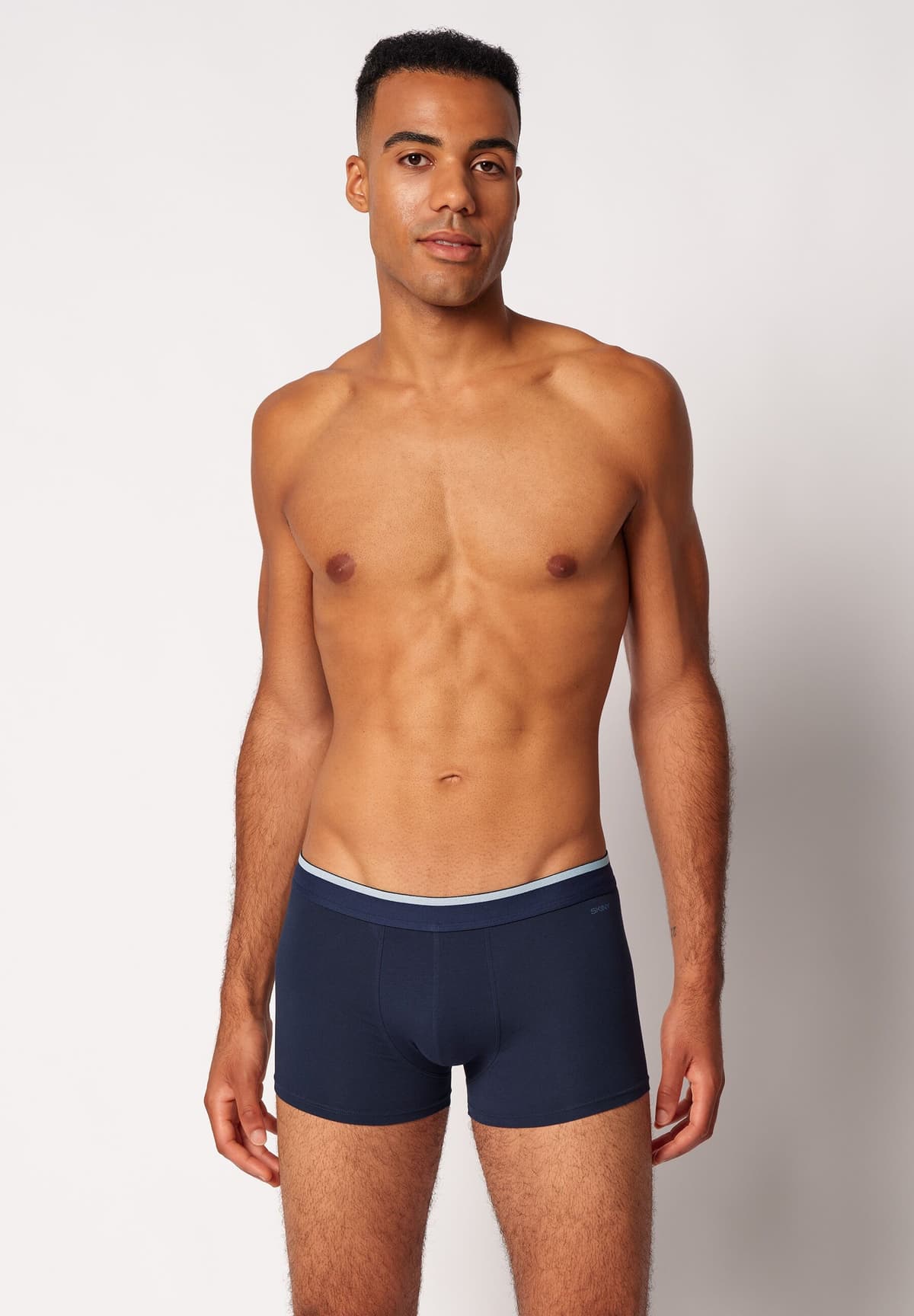 Slip SKINY "Cotton Multipack", Herren, Gr. XL, grün (oliveblauschwarz selection), Obermaterial: 95% Baumwolle, 5% Elasthan, unifarben mit Farbeinsatz, normal, Unterhosen Slip, klassisch, basic, elastisch, bequem, Baumwollmix oliveblauschwarz selection XL