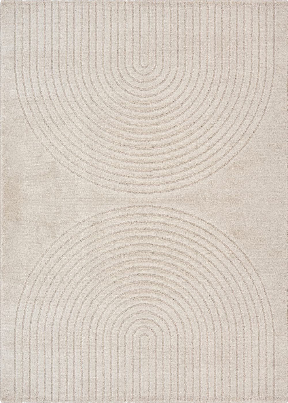 The carpet Alfombra escandinava moderna salón, beige, 200 x 280 cm