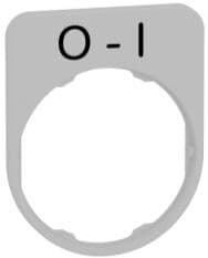 PLACA INSCRIP.FLUSH 30x40MM O-I" COL.BL." ref. ZBYFP2178C1 Schneider Electric [PLAZO 3-6 SEMANAS]