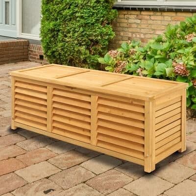 No 41 gal. Wood Deck Box