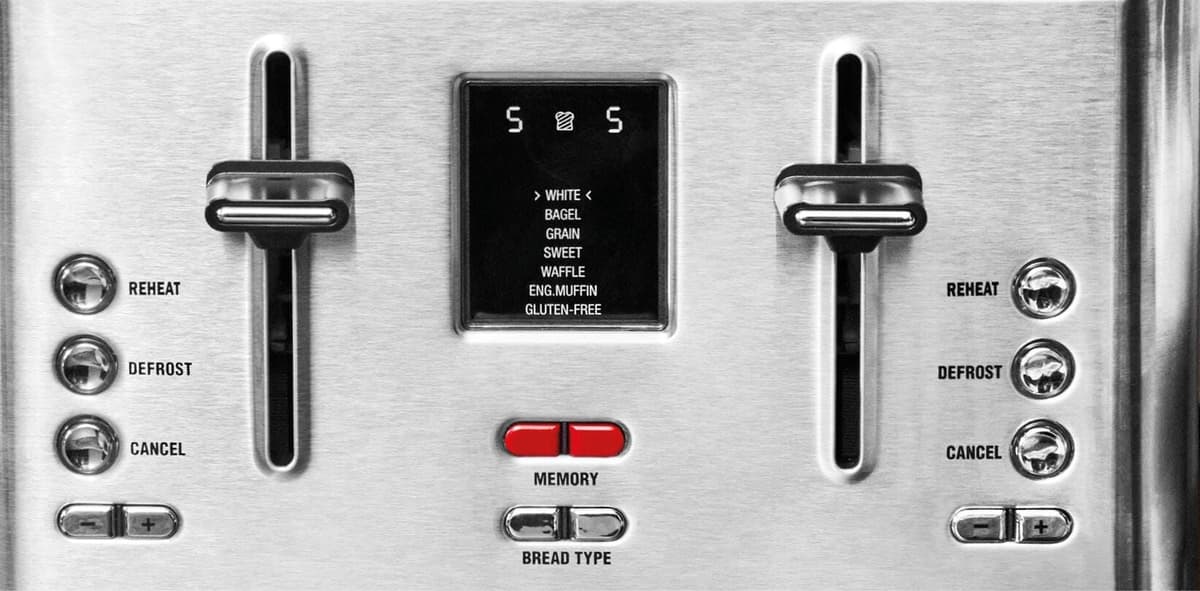 GASTROBACK Toaster "Digital 4S", silber (silberfarben), B:29,1cm H:23,6cm T:28,7cm, Toaster, Toaster silberfarben Einheitsgröße