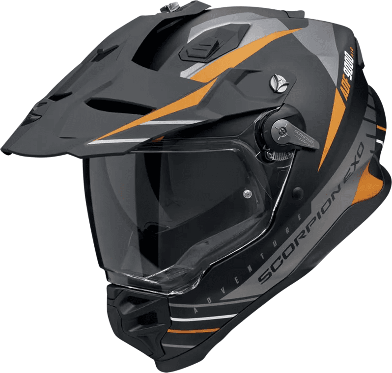 Scorpion EXO Scorpion Adf-9000 Air L Feat Svart/sølv/oransje