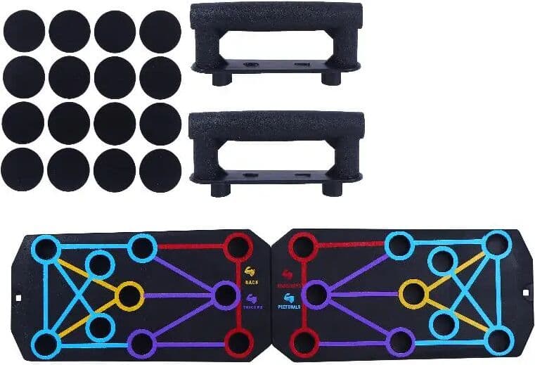 NONE 1Set Multifunctional Thicken Push Up Board Fitness Muscle Home Gym Push Up 20 Holes Push Up Stand