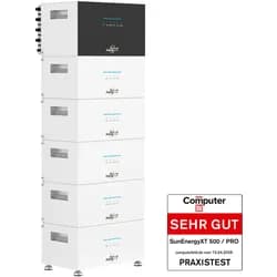 SunEnergyXT 500 mit 5× B500 Erweiterungsbatterien – All-in-One-Hybridspeichersystem (30 kWh / 800 W) | Sofort lieferbar