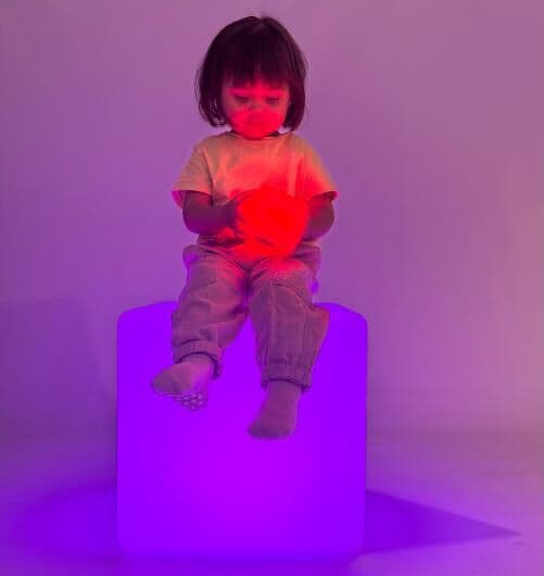 MYPAUZE Ljuskub LED 15x15x15cm