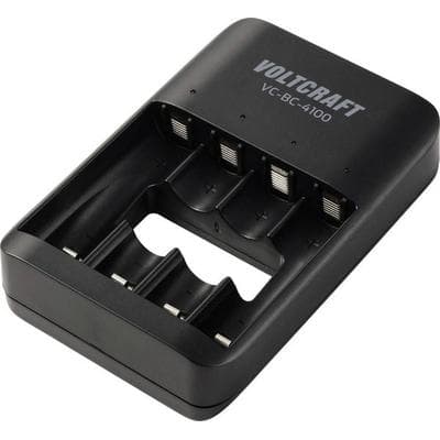 VOLTCRAFT VC-BC-4100 Rundzellen-Ladegerät NiMH, NiZn, LiIon Mignon (AA), Micro (AAA)