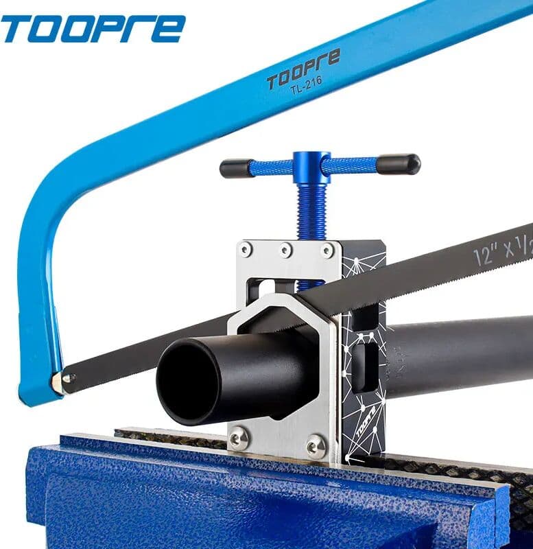 TOOPRE Bicycle Fork Cutoff Tube Holder Road Bike Carbon Fibre Cutoff Tube Tool Seatpost Cutting Saw Bow Bicycle Repair Tool