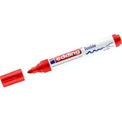Textilmarker edding 4500 creative Rundspitze 2-3mm rot Packung mit 10 Stück