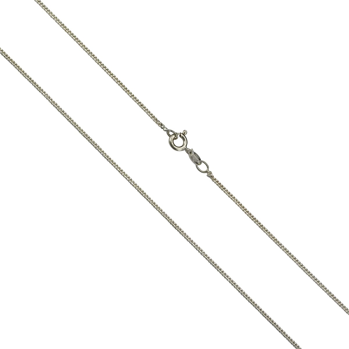 Collierkettchen VIVANCE "925 Silber Panzerkette", weiß, Halsketten, Damen, 50cm, Silber 925 (Sterlingsilber), L: 50 B: 0,9mm, glänzend, B:0,9mm