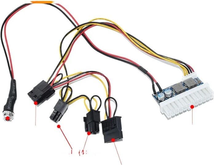 julongfengbao DC-ATX-160W DC 12V 24pin DC ATX PSU 12V DC Input 160W Peak Output Switch DC-DC ATX Pico PSU MINI ITX PC Power Supply