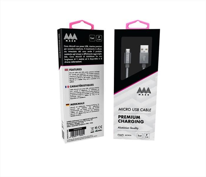 AAAMAZE Micro Usb Cable 1m-grey