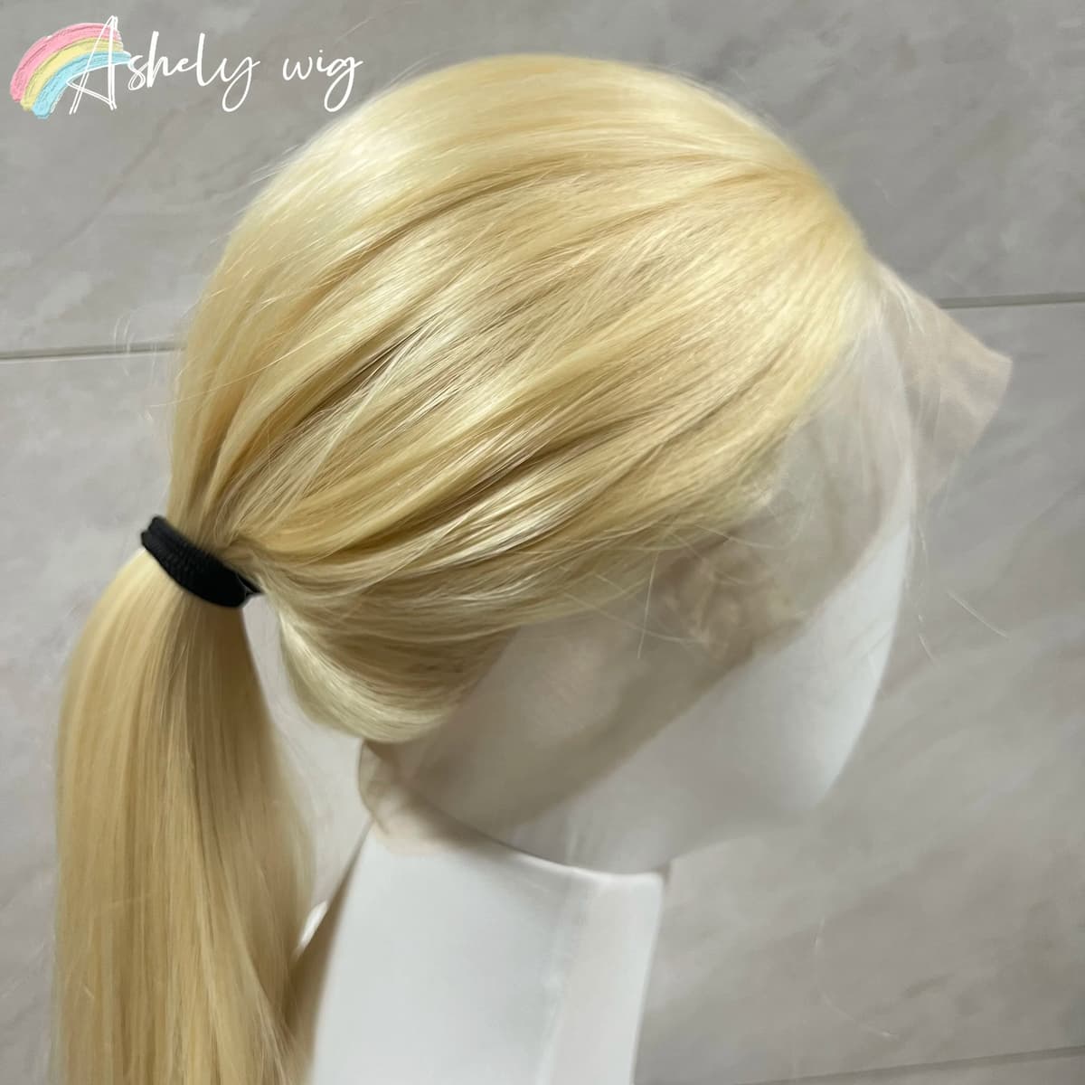 Ashely wigs 613 Full Lace Wig Blonde 13x4 Lace Front Wigs Long Straight Natural Looking Synthetic Lace Frontal Wig for Daily Use Cosplay