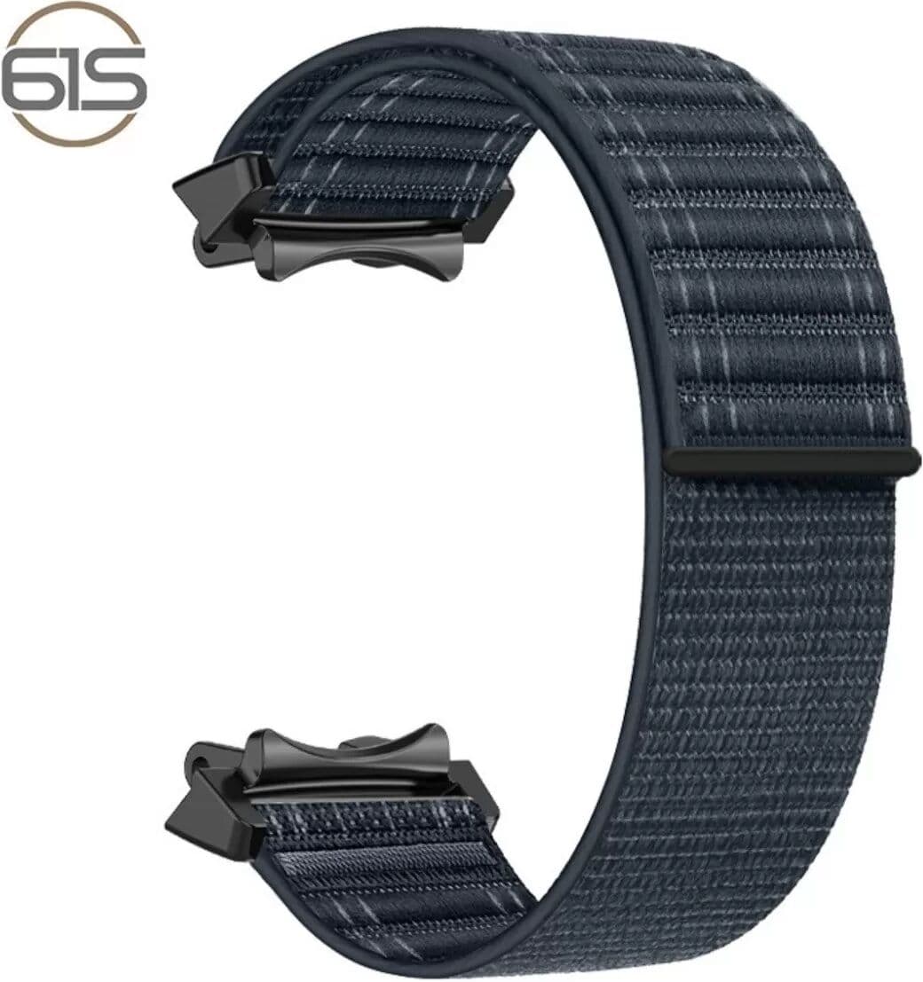 INF Nylon Gewebtes Atmungsaktives Armband kompatibel mit Amazfit T-Rex 2 — Leicht, Verstellbar, Wasserabweisend Dunkelblau