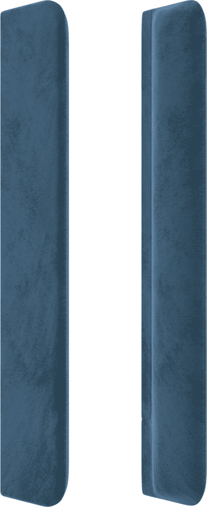 vidaXL Sommier à lattes de lit et matelas Bleu foncé 140x190cm Velours