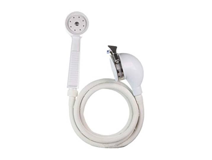 Danco 10086 VersaSpray draagbare handdouche sproeier past badkuipen zonder omvormer, wit, 1 pak