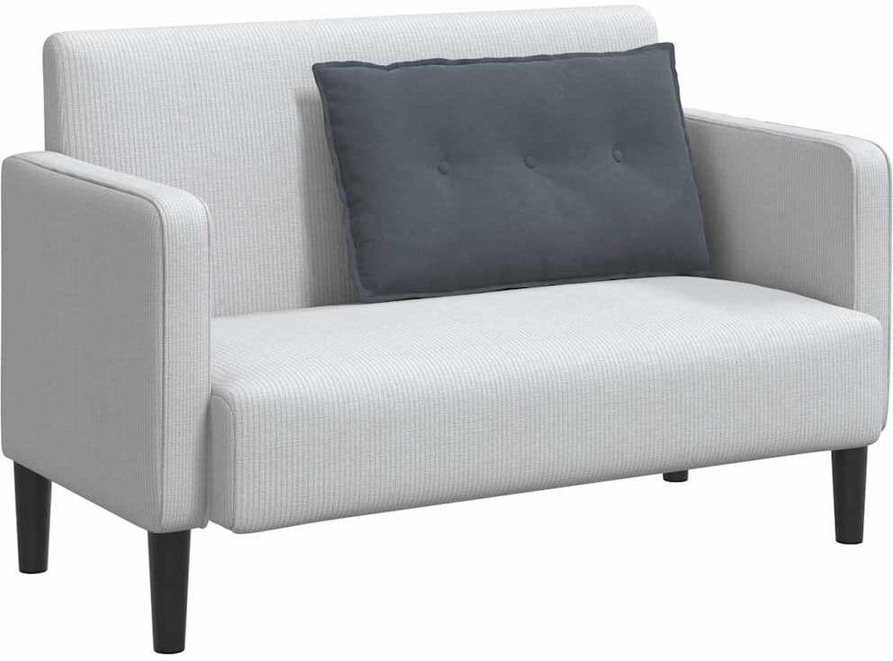 vidaXL Coussin de Dos Gris foncé 80 x 50 cm Tissu en velours côtelé