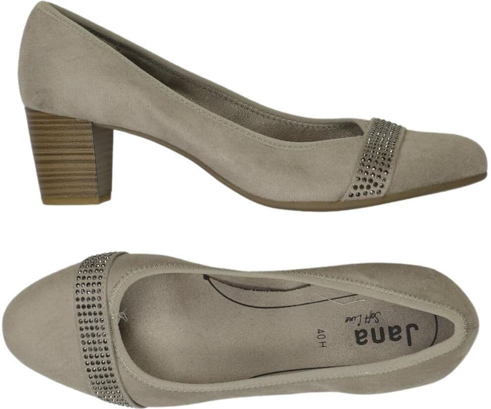 Jana Damen Pumps, Beige, Gr. EU 40, kein / Etikett - Second Hand