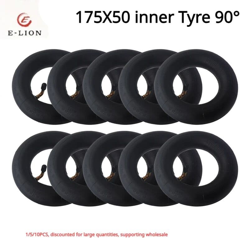 NONE 1/5/10 PCS 175x50 Inner Tube 90° for Electric Scooter Inner 7 Inch Wheelchair Truck Stroller