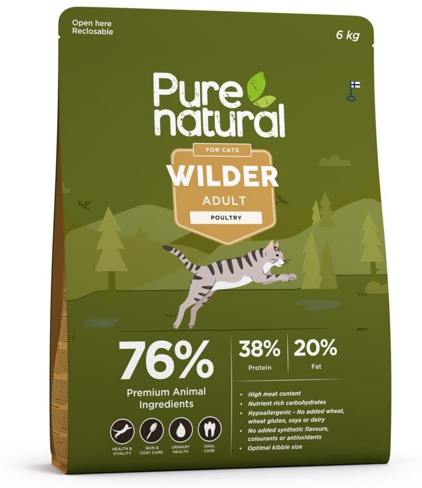 Purenatural Wilder Cat Adult Poultry Kornfritt Tørrfôr Til Katt
