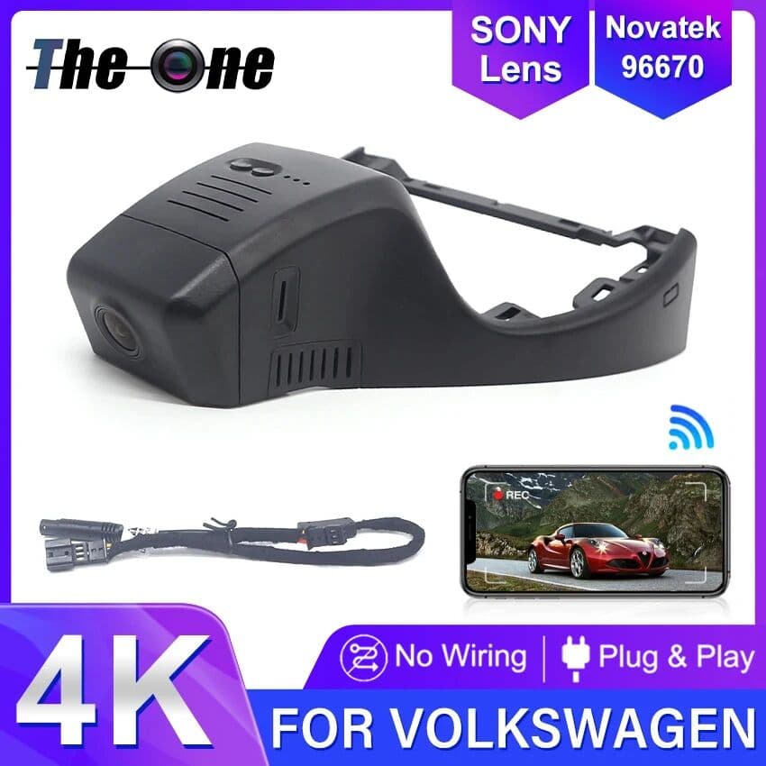 HESHECAM ! 4k 2160p Car DVR Video Recorder Plug and play Dash Cam Camera HD Night vision For Volkswagen VW ID.4 ID4 CROZZ 2022-2025