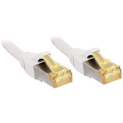 LINDY 47324 RJ45 Netzwerkkabel, Patchkabel CAT 6a (Rohkabel CAT 7) S/FTP 2.00 m Weiß 1 St.