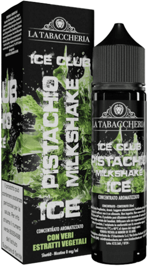 La Tabaccheria Ice Club Pistachio Milkshake Ice Liquido Shot 20ml Pistacchio Latte Ghiaccio