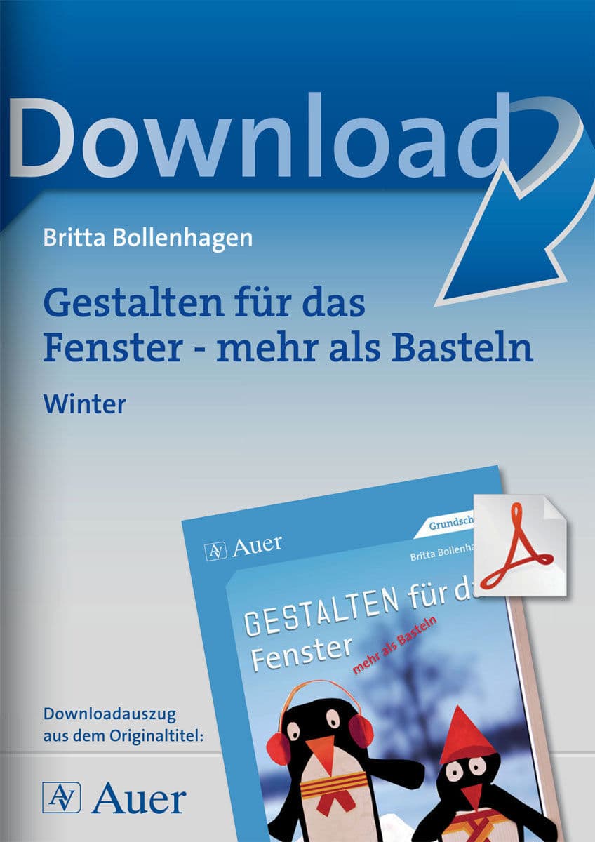 Auer Verlag Fenstergestaltung im Winter - Klasse 1/2