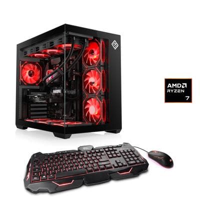 CSL PC "Vitrum Advanced V24525", schwarz, Microsoft Windows 11 Home (64 Bit), AMD Radeon RX 9070 XT, 32 GB RAM 1.000 GB SSD, Desktop-PCs, PC