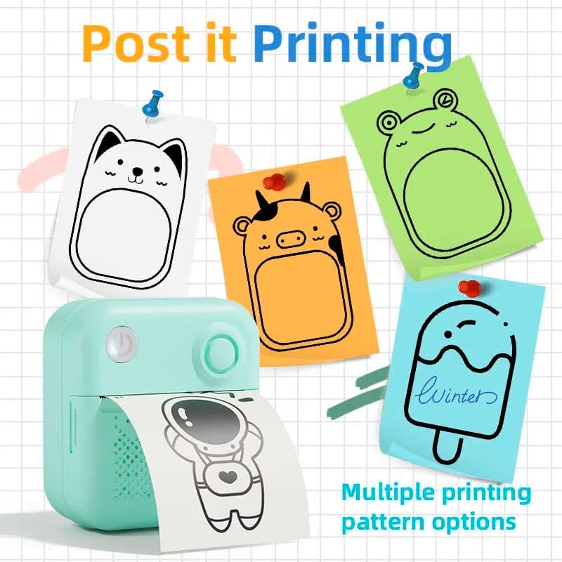 DOLEWA Thermal Laber Printer MINI Wirelessly BT 203dpi Photo Label Memo Wrong Question Printing With USB Cable Imprimante Portable