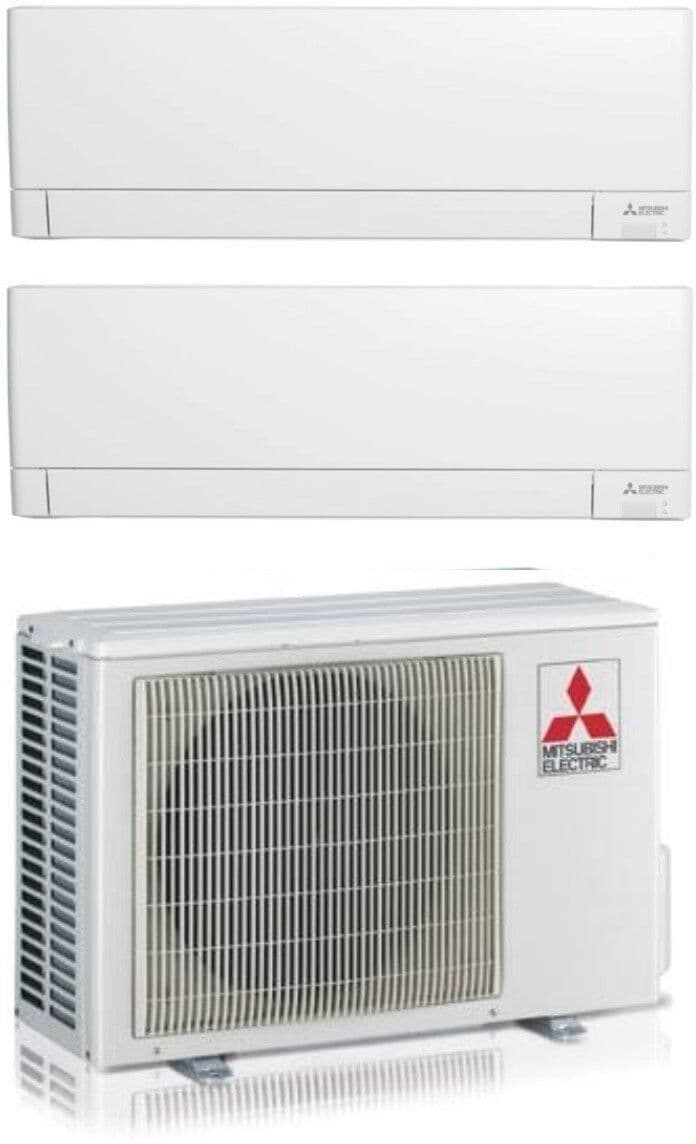 Mitsubishi Electric Condizionatore Climatizzatore Dual Split R-32 MSZ-AY 9000+9000 Btu Con MXZ-2F42VF4 Wi-Fi Integrato