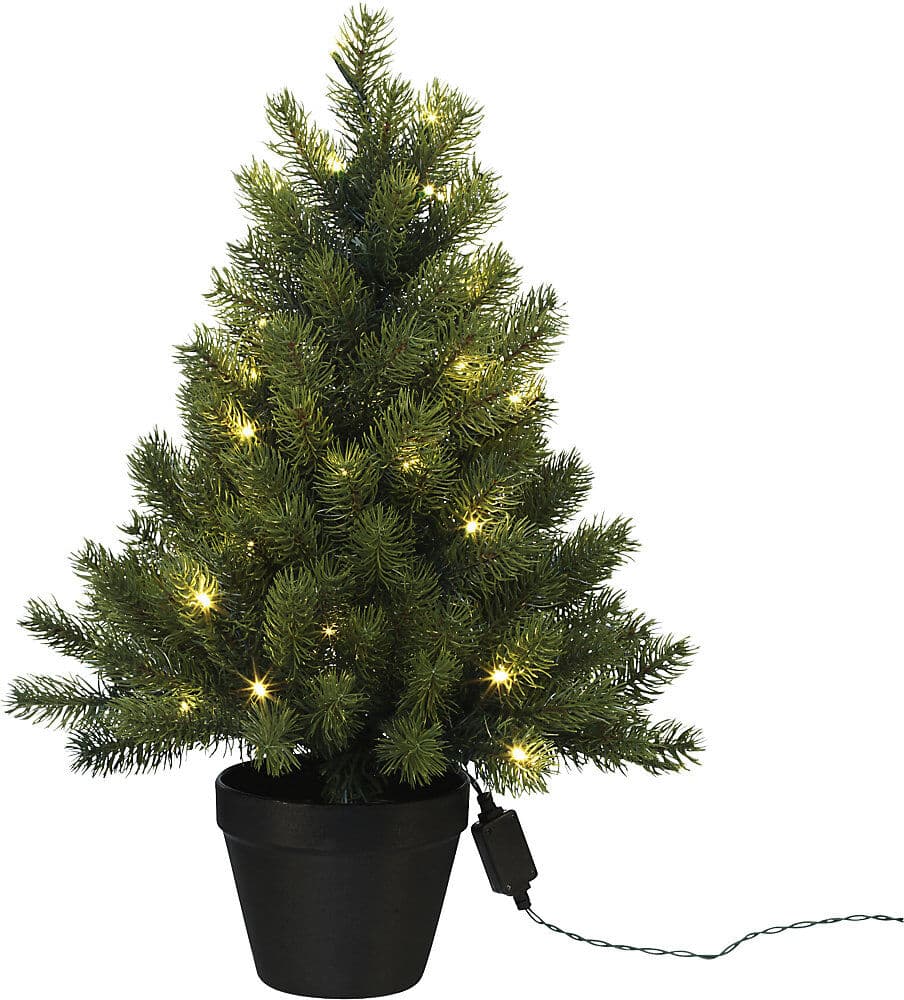 kaiserkraft Tannenbaum im Topf mit LEDs, mit 50 Lichtern, 230 V, Höhe 60 cm