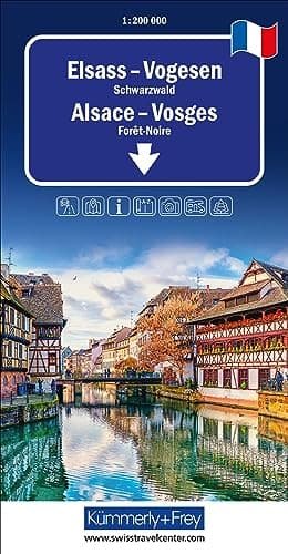 Hallwag Kümmerly+Frey AG - Elsass - Vogesen - Schwarzwald, Regionalstrassenkarte 1:200'000 (Kümmerly+Frey Regionalkarten) - Preis vom 29.10.2026 00:02:44 h