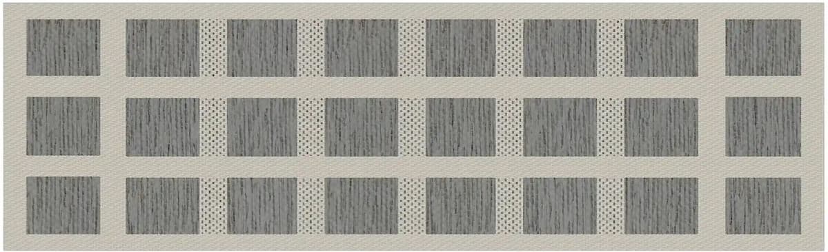 Höffner In-und Outdoorteppich  Scandinavian ¦ grau ¦ Synthetische Fasern ¦ Maße (cm): B:
