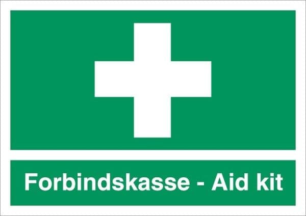 Denfoil Forbindskasse/aid Kit Skilt, Refleks, 210x297 Mm